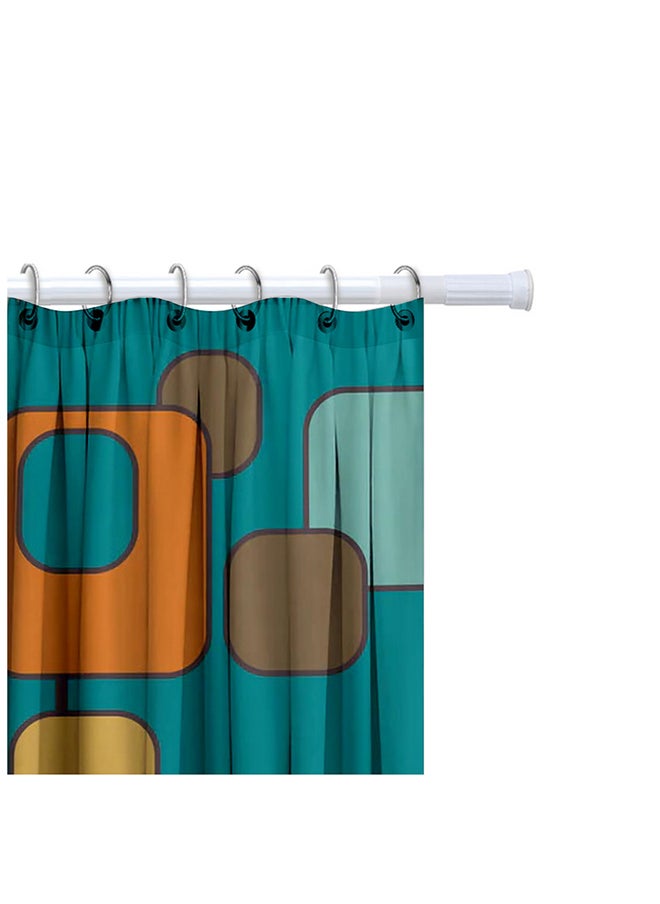 Home Pro - Home Pro Shower Curtain Rod Rust-Resistant Tension Rod Easy to Install Non-Slip Tension Shower Doorway Curtain Rod for Window Bathroom Doorway Closet (White) - Image 1