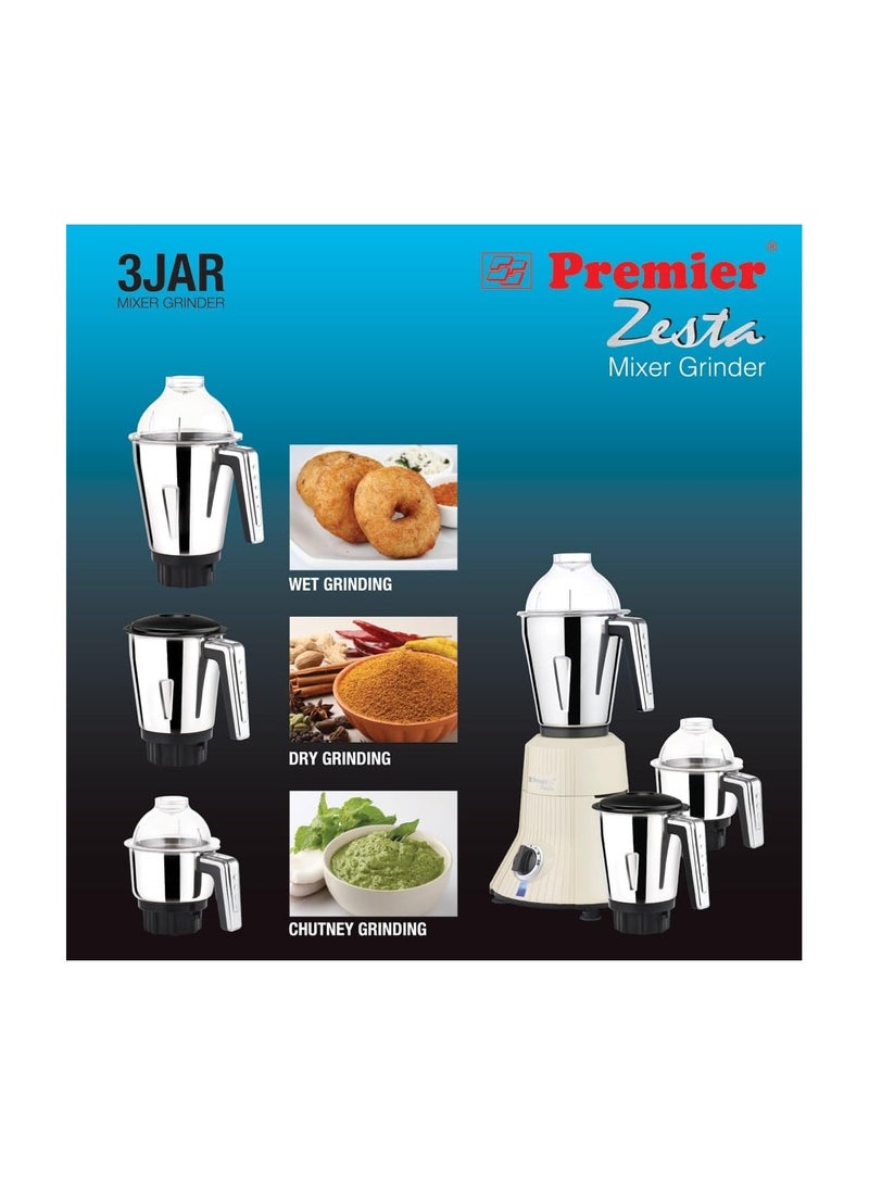 بريمير Premier Zesta Mixer Grinder 230V/750W - MG5150 (AQUA BLUE)  - Image 3