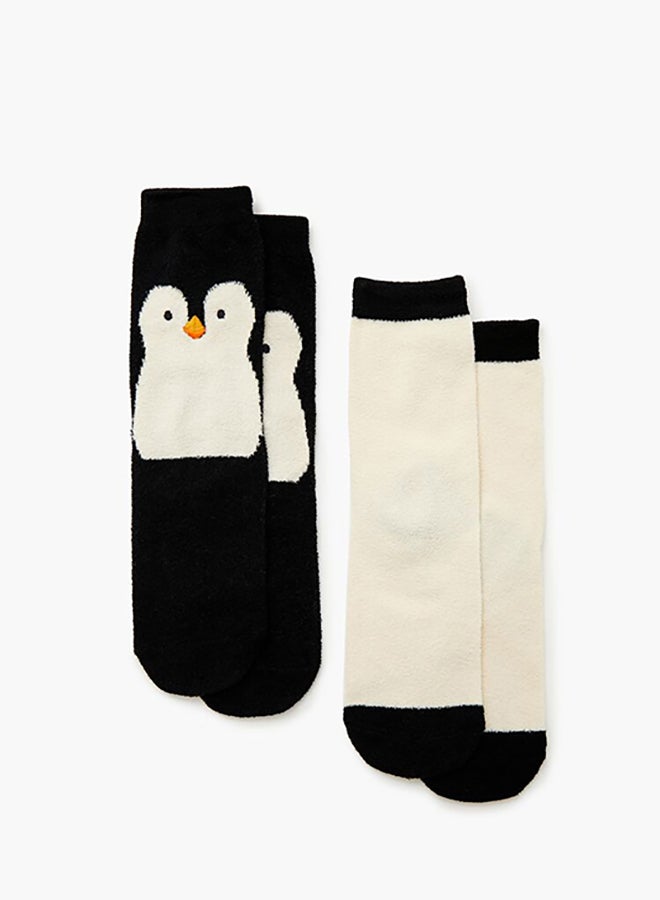 FOREVER 21 Penguin Crew Socks Set - 2 pack  - Image 2
