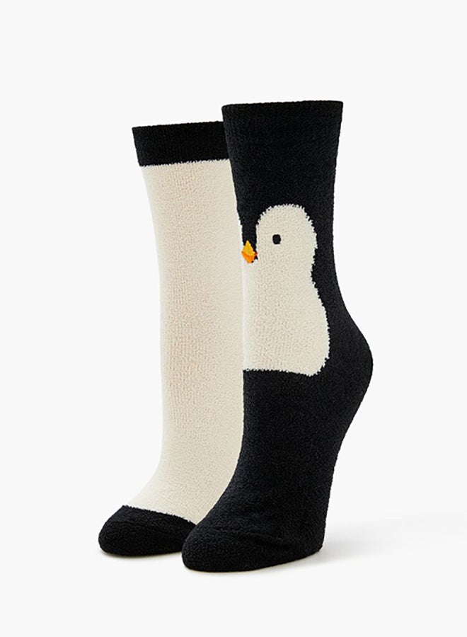 FOREVER 21 Penguin Crew Socks Set - 2 pack  - Image 4