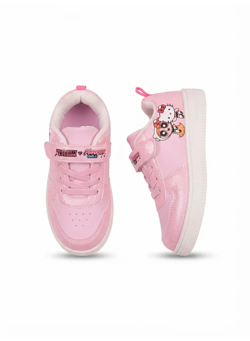 Hello Kitty  Hello Kitty Girls' Pink Hook and Loop Sneakers for Women | Best Price UAE