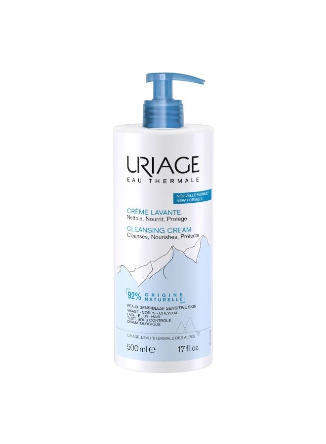 Uriage Cleansing Cream for Face, Body and Hair 500ml