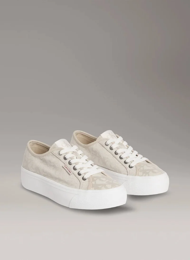 Calvin Klein Jeans Logo Jacquard Platform Trainers