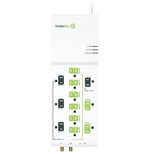 TrickleStar TS1006 12-Outlet Tier 1 Advanced PowerStrip, 4320 Joules, Coax + RJ11 Secondary Protection, 4 ft Cord - Image 2