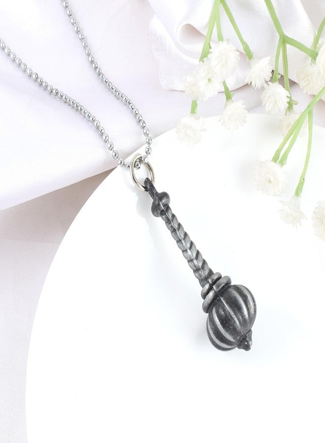 morir Stainless Steel Lord Pawan Putra Bajrang Bali Hanuman Gada Pendant Necklace - Image 5