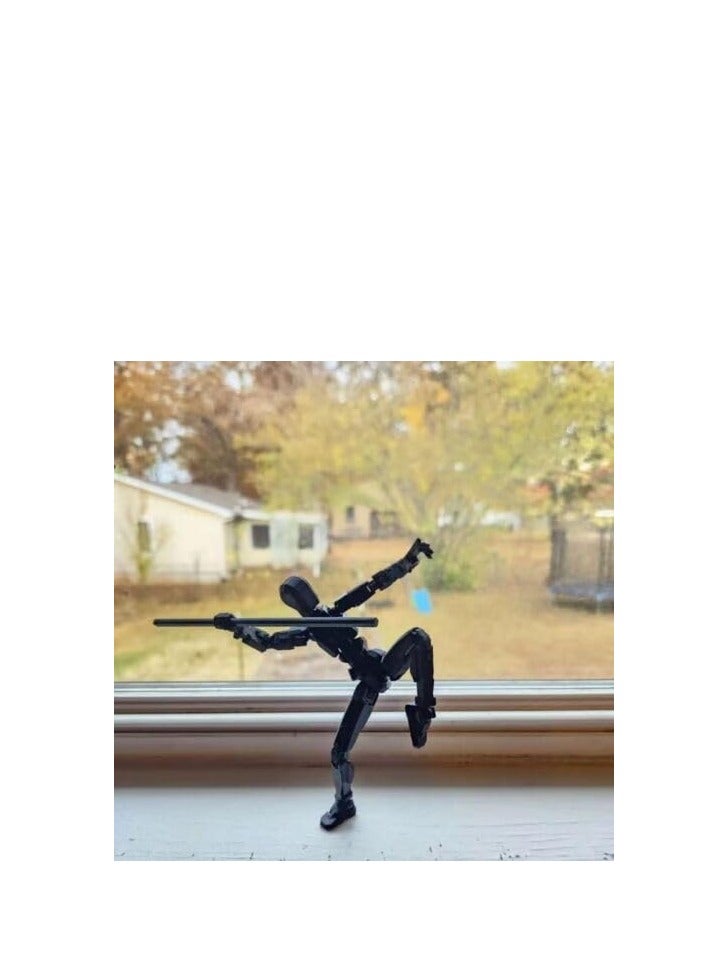 VIUAUAX Assembly Completed-Titan 13 Action Figure, Upgrade T-Robot 13 Action Figures, New Dummy Robot 13, 3D Printed Multi Action Figure Set,Creative Gifts for Children Adults (Black) - Image 4