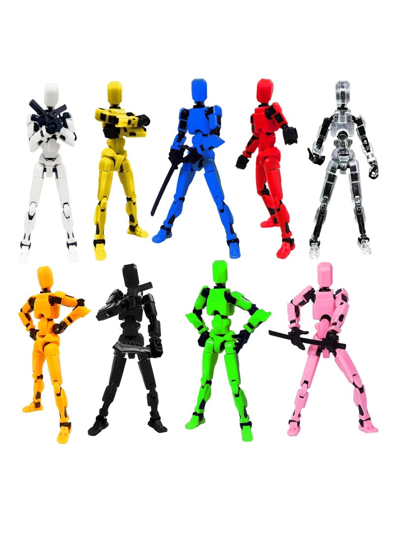 VIUAUAX Assembly Completed-Titan 13 Action Figure, Upgrade T-Robot 13 Action Figures, New Dummy Robot 13, 3D Printed Multi Action Figure Set,Creative Gifts for Children Adults (Black) - Image 5