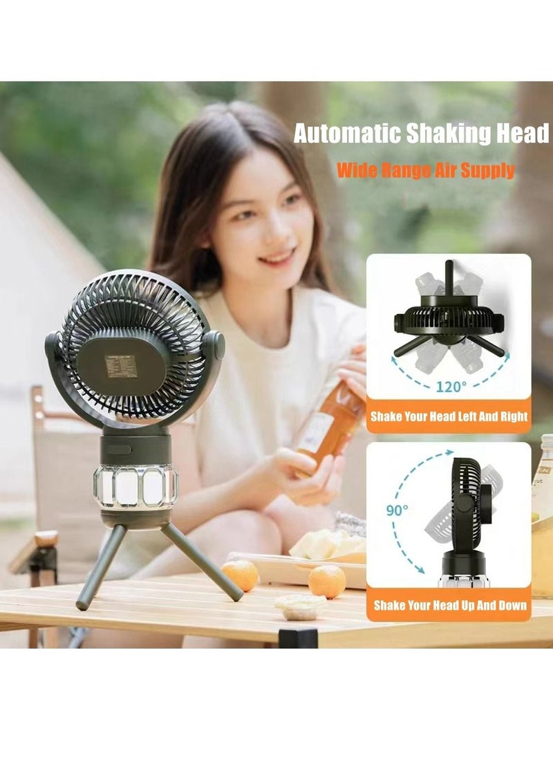 Cool Baby - COOLBABY Outdoor Fan 10000mAh Camping Fan with LED Light USB Portable Fan with Remote Control Power Bank Rechargeable Battery 3 Speed Wind Power for Tent Camping Fishing Golf Cart - Image 1