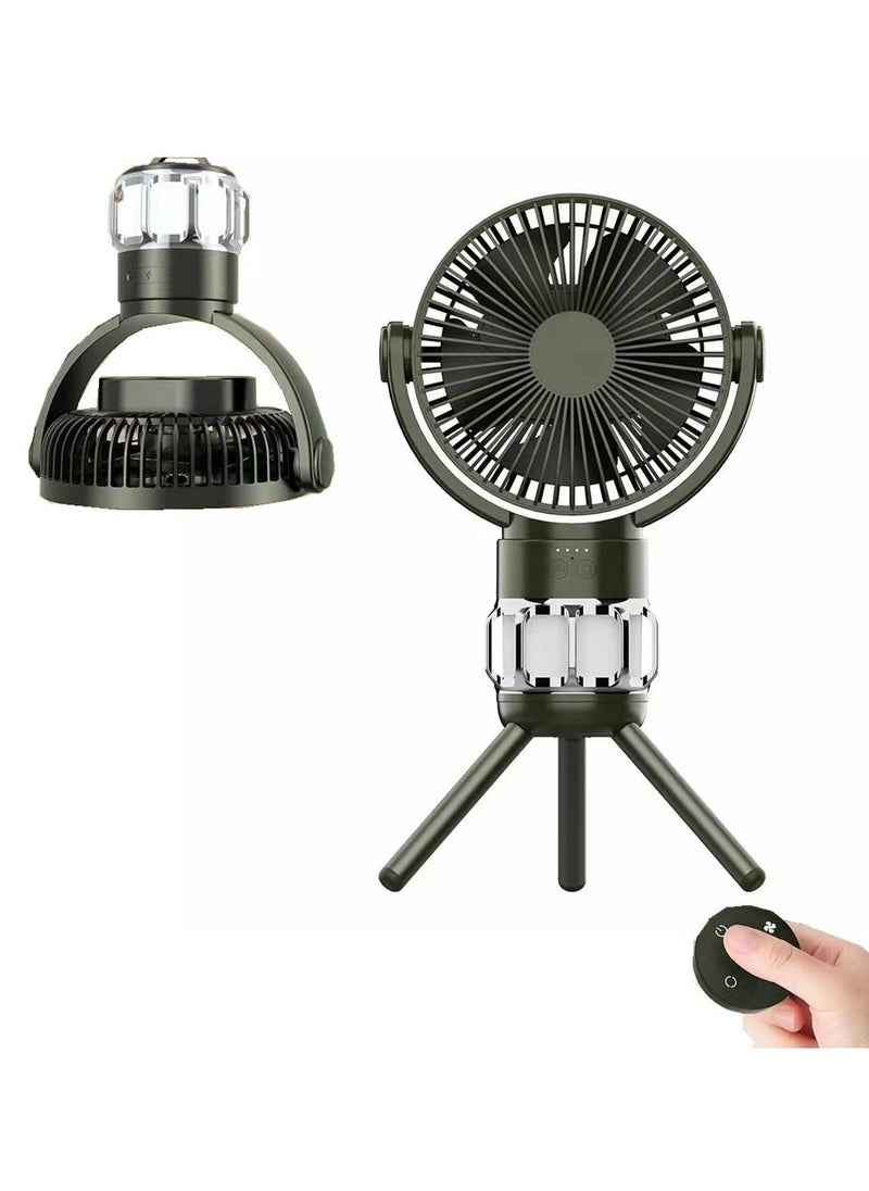 Cool Baby - COOLBABY Outdoor Fan 10000mAh Camping Fan with LED Light USB Portable Fan with Remote Control Power Bank Rechargeable Battery 3 Speed Wind Power for Tent Camping Fishing Golf Cart - Image 1
