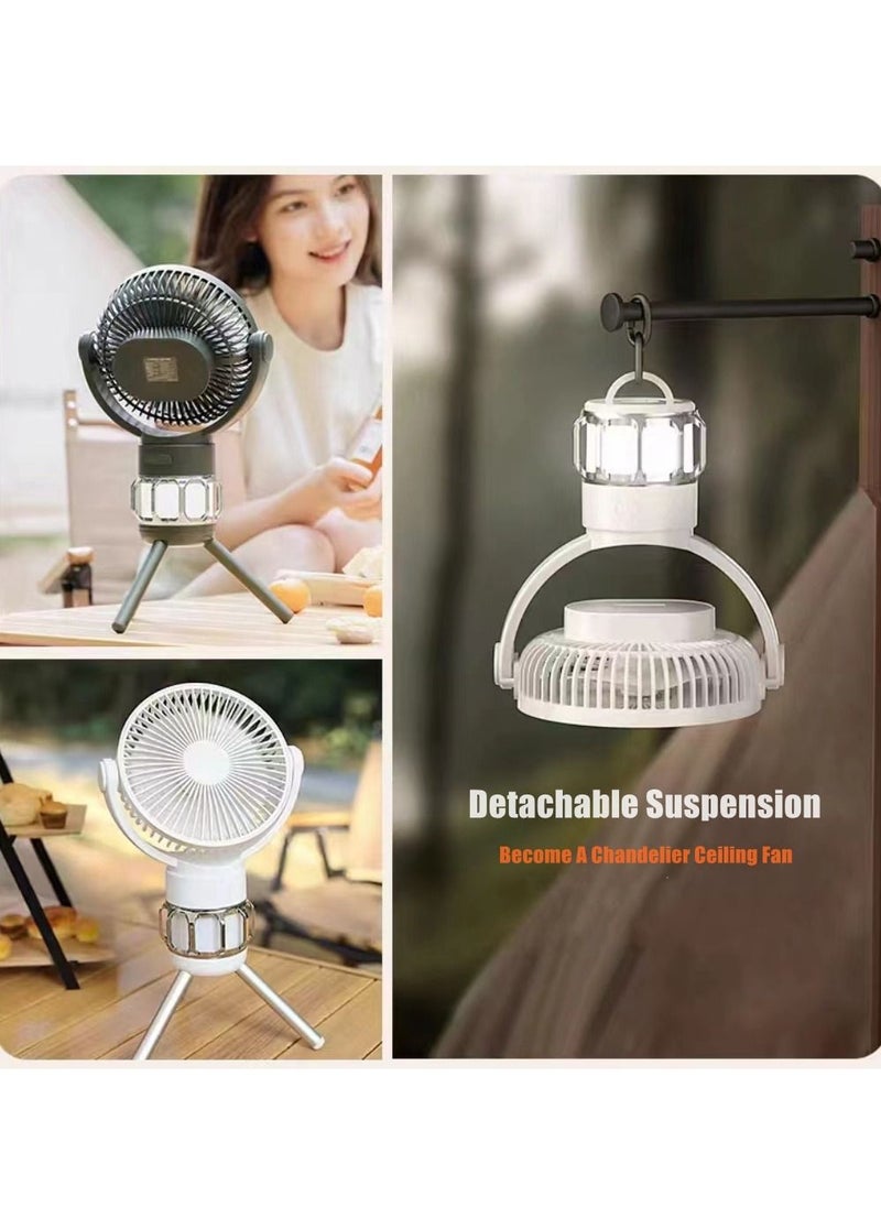 Cool Baby - COOLBABY Outdoor Fan 10000mAh Camping Fan with LED Light USB Portable Fan with Remote Control Power Bank Rechargeable Battery 3 Speed Wind Power for Tent Camping Fishing Golf Cart - Image 1