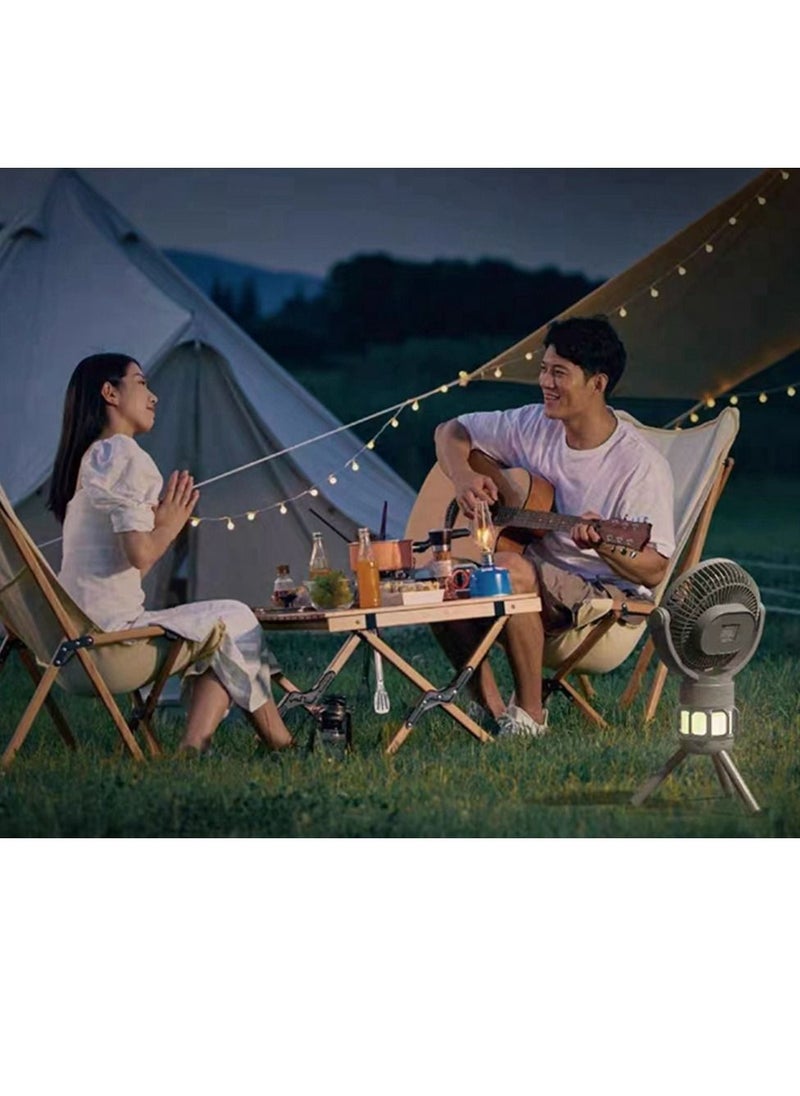 Cool Baby - COOLBABY Outdoor Fan 10000mAh Camping Fan with LED Light USB Portable Fan with Remote Control Power Bank Rechargeable Battery 3 Speed Wind Power for Tent Camping Fishing Golf Cart - Image 1