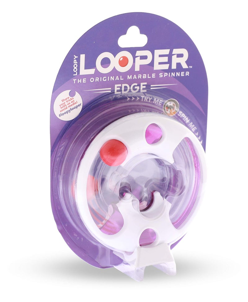 Blue Orange Toys Loopy Looper Edge The Original Marble Spinner Skill Fidget for Kids Ages 8 Years and Up Purple - Image 4