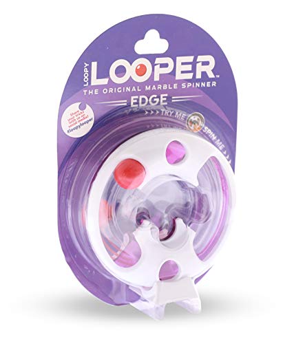 Blue Orange Toys Loopy Looper Edge The Original Marble Spinner Skill Fidget for Kids Ages 8 Years and Up Purple - Image 1