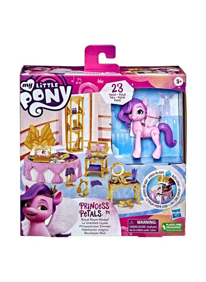 my little Pony - :لعبة إكسسوارات الكشف عن المياه من الجيل الجديد على شكل بتلات الأميرة بيب الوردية مقاس 3 بوصات للأطفال من سن 5 سنوات فما فوق - Image 1