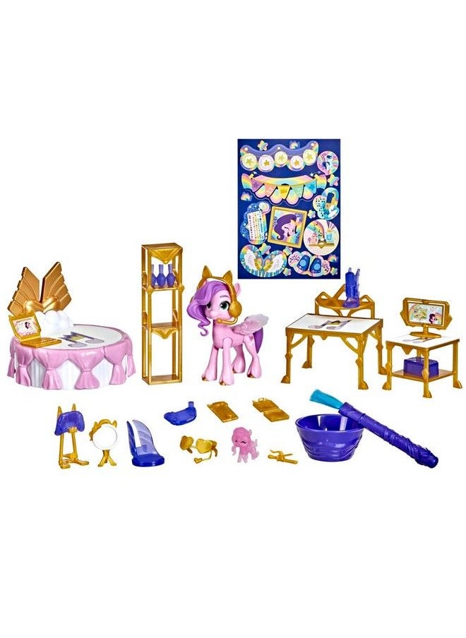 my little Pony - :لعبة إكسسوارات الكشف عن المياه من الجيل الجديد على شكل بتلات الأميرة بيب الوردية مقاس 3 بوصات للأطفال من سن 5 سنوات فما فوق - Image 1