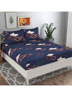 BSB BSB HOME® Glace Cotton 180 TC Big Flower Printed Single Bedsheets with 1 King Size Pillow Cover, (60X90 Inches, 4 X 6 Feet) 148*228 cms  - Image 1