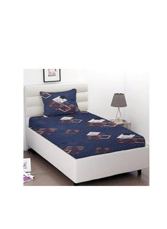 BSB BSB HOME® Glace Cotton 180 TC Big Flower Printed Single Bedsheets with 1 King Size Pillow Cover, (60X90 Inches, 4 X 6 Feet) 148*228 cms  - Image 4