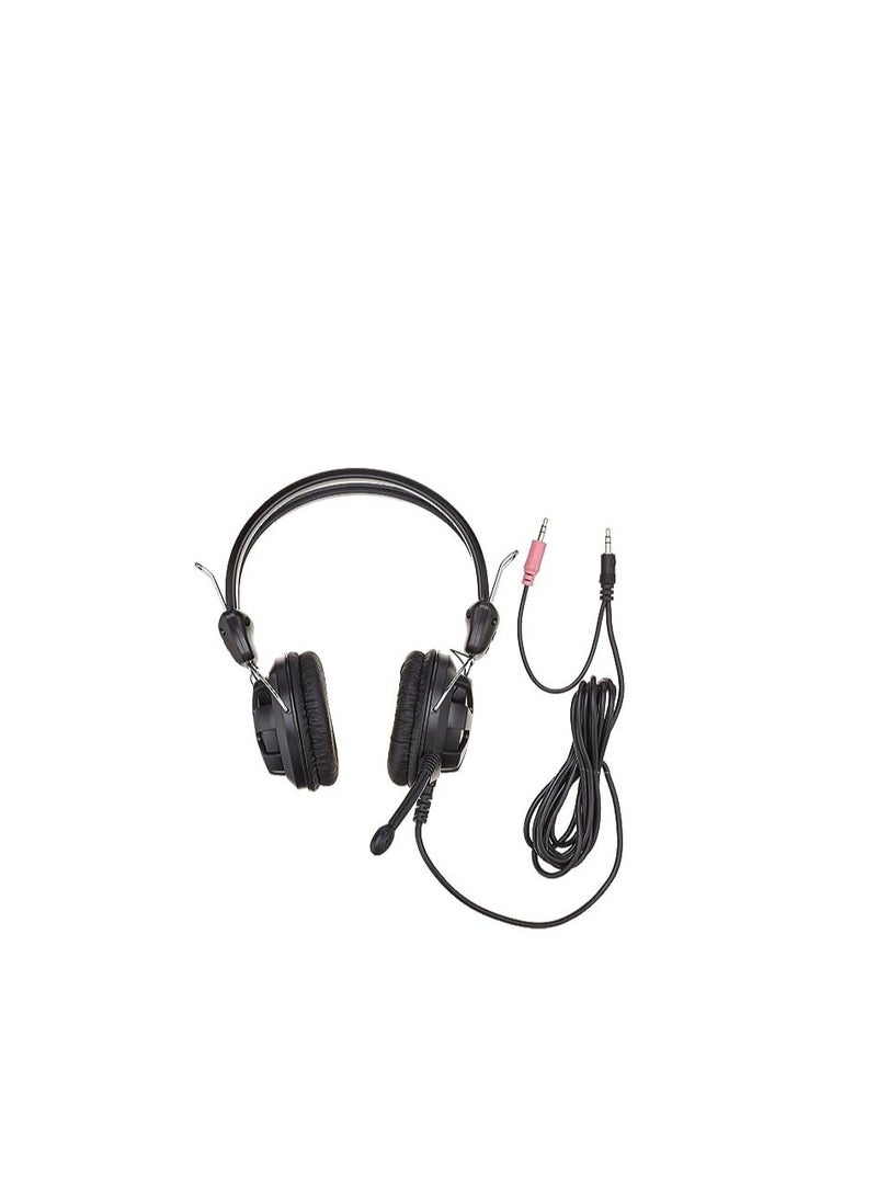 A4TECH A4Tech HS-28-1 Comfort Fit Stereo Headphones, Black  - Image 1