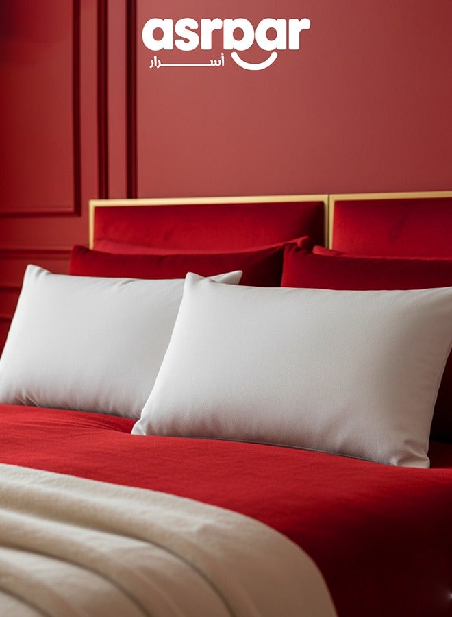 أسرار 2 قطع | حشوة مخده من المايكروفايبر - أبيض - 50x30 سم - Image 1