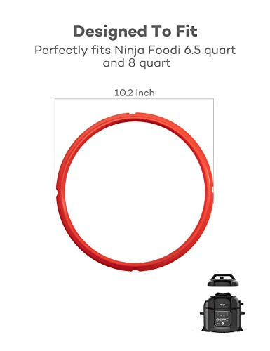 SiCheer Sealing Ring Silicone Gasket Accessories Compatible with Ninja Foodi 6.5 Quart and 8 Quart Rubber Sealer Replacement for Pressure Cooker and Air Fryer, Pack of 3, Sealing Ring-Ninja Foodi - Image 5