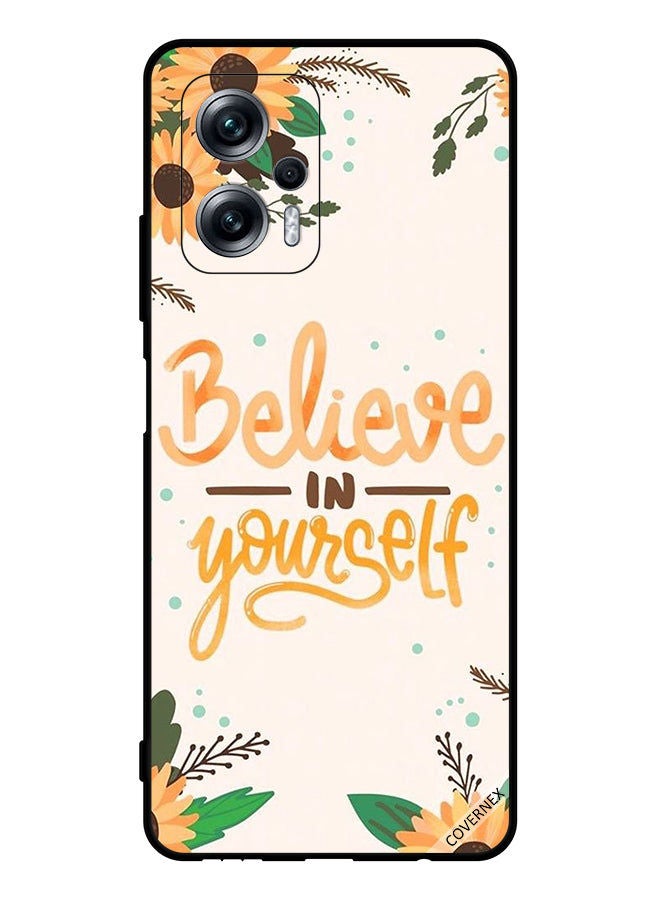Covernex Protective Case Cover For Xiaomi Poco X4 GT Believe In Yourself Sun Flowers - Image 1
