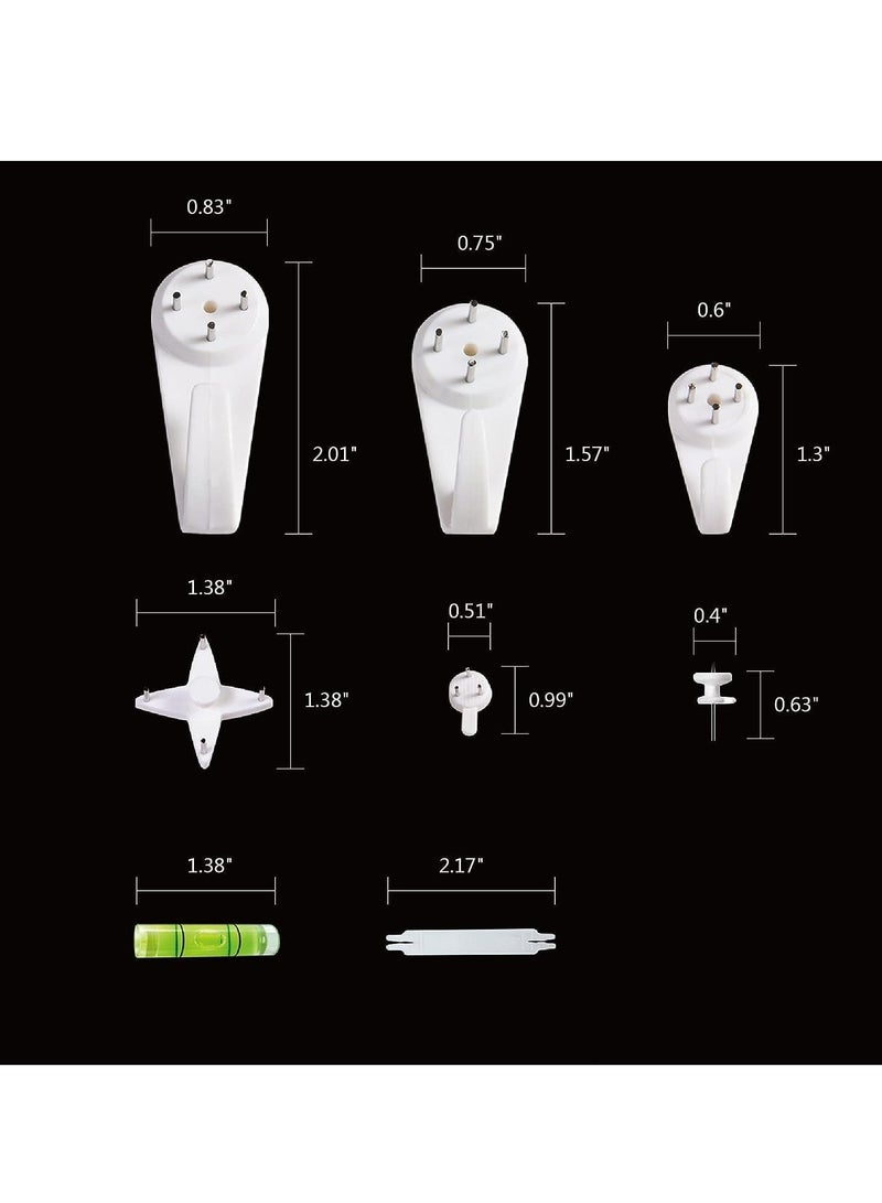 Oasisgalore 68-Piece No Damage Picture Hanging Kit - Invisible Wall Nails for Concrete, Hardwall, Cement Walls - Image 2