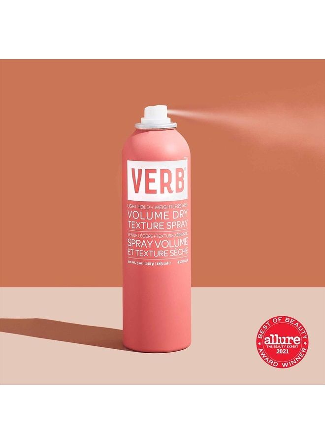 verb Volume Dry Texture Spray - Light Hold & Weightless Grit - Texturizing Hair Spray for Voluminous Styles - Vegan & No Harmful Sulfates, Paraben and Gluten Free Volumizing Spray, 5 oz - Image 4