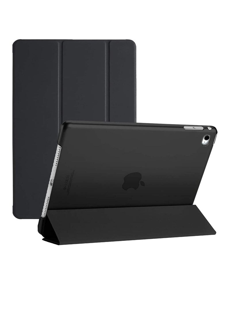 iPad 6th 5th Generation Case iPad 9.7 Inch Case 2018 2017 iPad Air Case iPad Air 2 Case Smart Folio Stand Protective With Back Cover Auto Wake Sleep Black