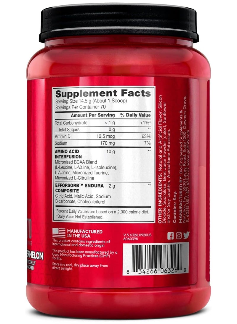 BSN - Amino-X Endurance And Recovery Watermelon 2.24 Lb 70 Servings - Image 1