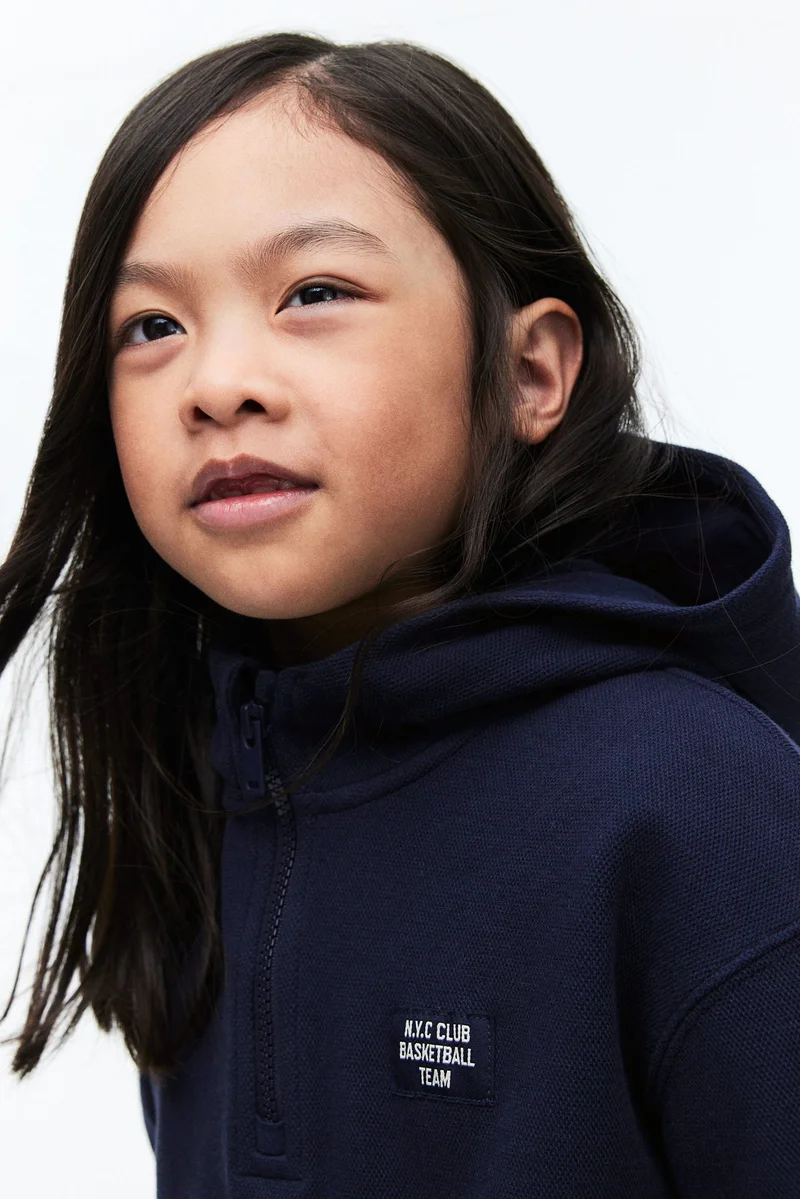 اتش اند ام هودي من نسيج البكيه بسحّاب علوي