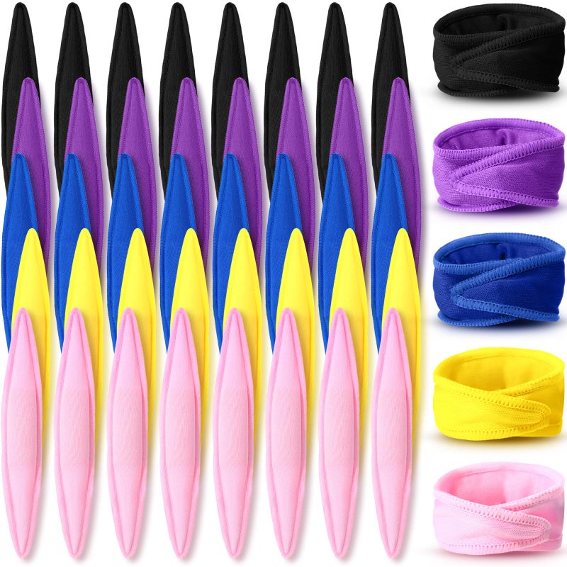 Bememo 40 Pieces Soft Curlers Hair Rollers Overnight Heatless Pillow Rollers for Hair Satin Sponge Curlers to Sleep in No Heat for Long Short Styling Tools(Solid Color) - Image 1