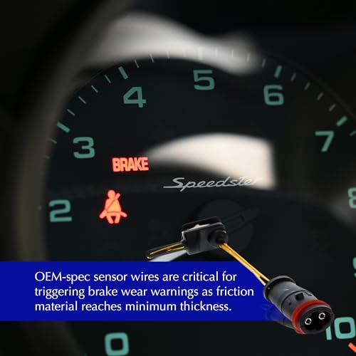 Centric Parts حساس تآكل وسادة الفرامل الأمامية/الخلفية البديل من سنتريك بريميوم 116.35005 يناسب بعض موديلات مايباخ 57، مرسيدس-بنز A35 AMG/A45 AMG/B200/B250 - Image 4