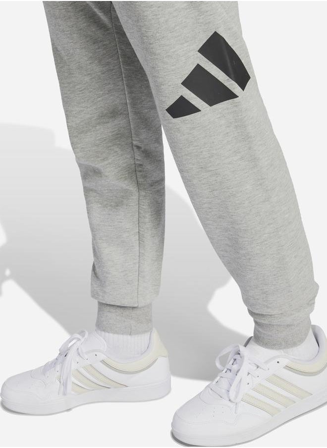 Adidas Essentials Printed Logo Cuffed Fleece Pants  - Image 5