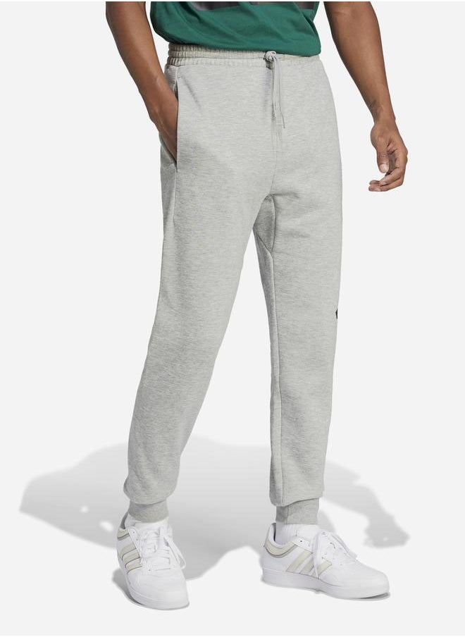 Adidas Essentials Printed Logo Cuffed Fleece Pants  - Image 3