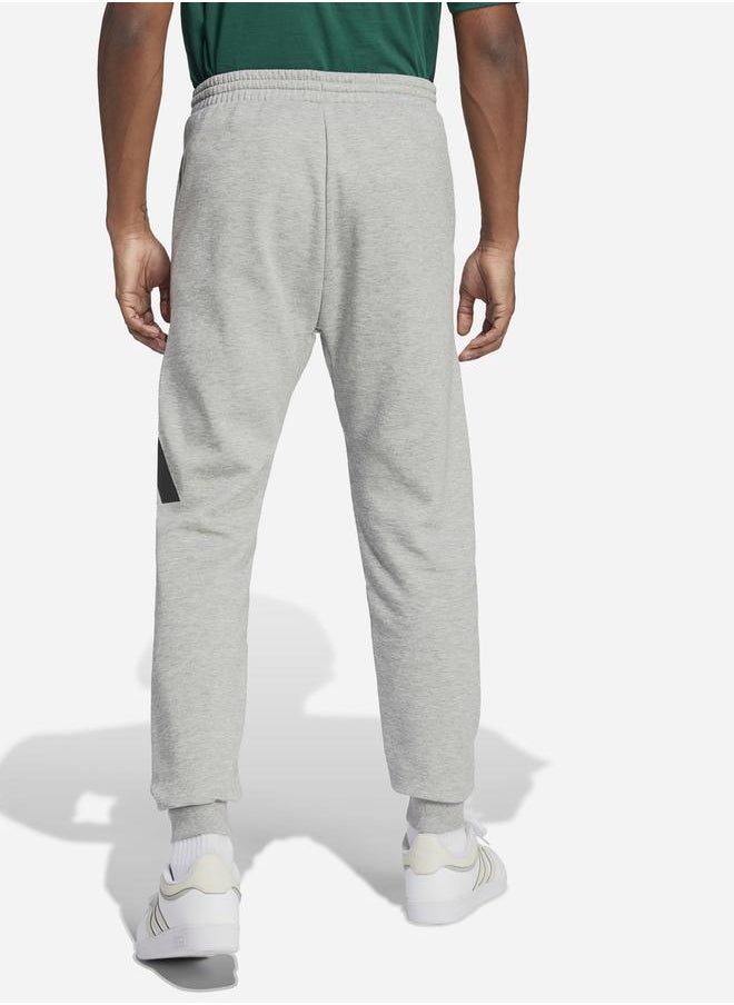Adidas Essentials Printed Logo Cuffed Fleece Pants  - Image 2