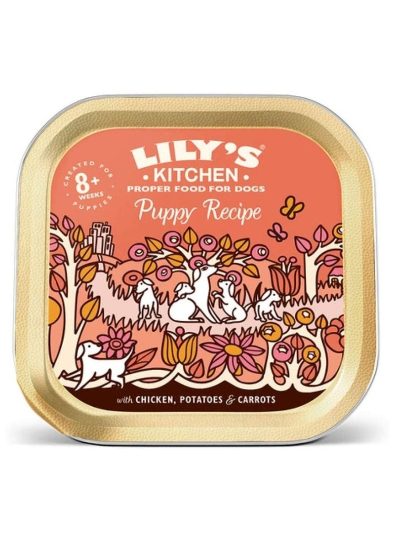 Lily's Kitchen Puppy Recipe Wet Food with Chicken, Potatoes and Carrots (8+ Weeks) 150g  - Image 1