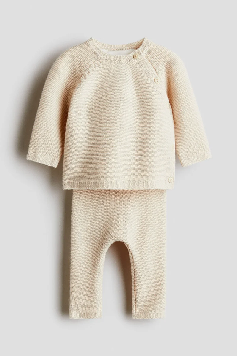 H&M 2-piece merino wool-blend set