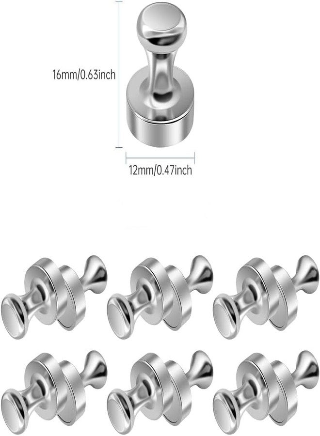 VIII Tech Fridge Magnetic Push Pins, Push Pins Magnets for Whiteboard, Neodymium Magnet Pins, Magnetic Thumb Tacks, Whiteboard Magnets, Strong Magnets,Office Magnets (2) - Image 2