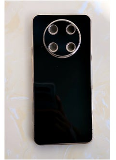 HUAWEI Nova Y90 Black Mobile Phone Case Cover, Luxury Plating Soft Back Cover, Raised Full Camera Protection