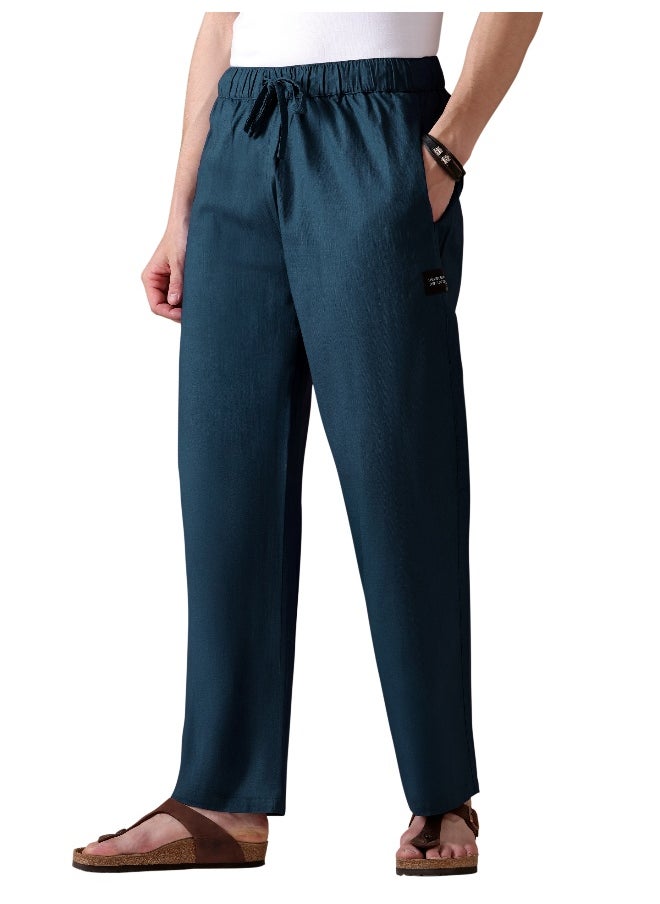 Beyoung BEYOUNG Navy Blue Loose-fit Pyjamas  - Image 3