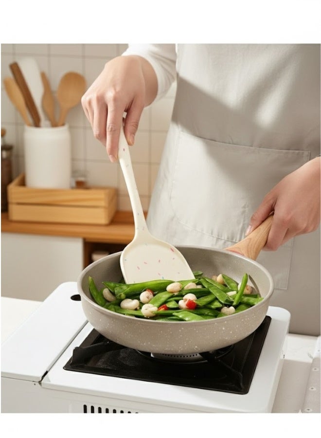 King High Heat Resistant Silicone Cooking Spatula up to 600°F – Food Grade, BPA-Free, Non-Stick Turner with Comfortable Handle and Hanging Hole, Ideal for All Cookware. - Image 4