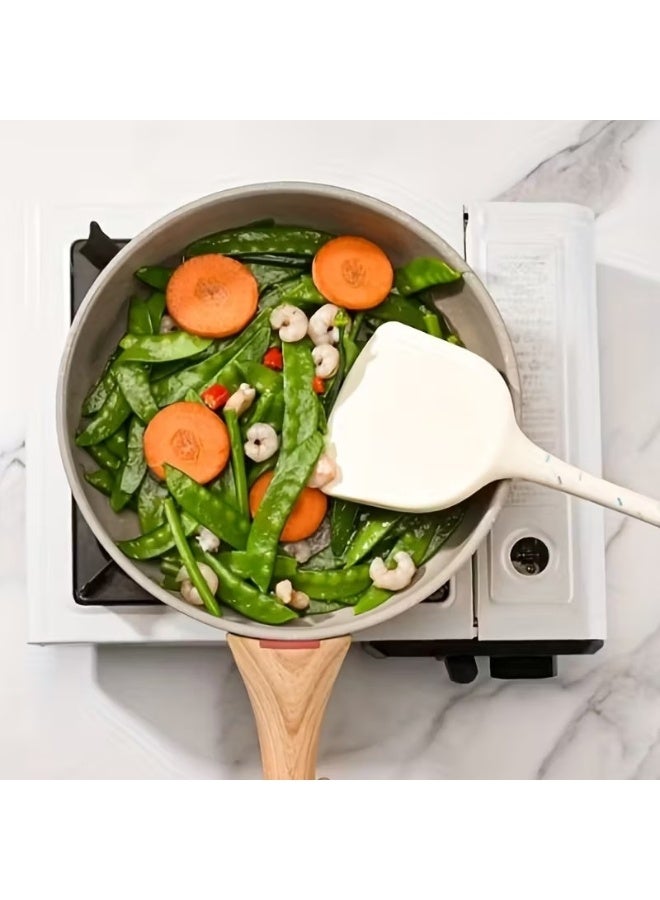 King High Heat Resistant Silicone Cooking Spatula up to 600°F – Food Grade, BPA-Free, Non-Stick Turner with Comfortable Handle and Hanging Hole, Ideal for All Cookware. - Image 3