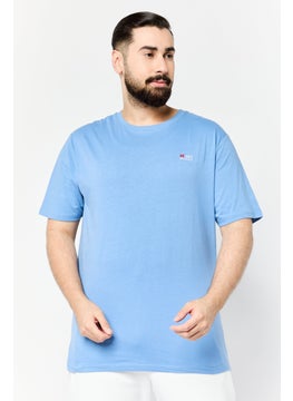 RBX Men Sportswear Fit Short Sleeve Outdoor T-Shirt, Blue  - Image 1