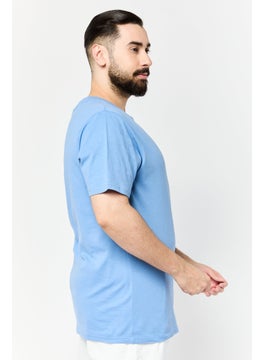 RBX Men Sportswear Fit Short Sleeve Outdoor T-Shirt, Blue  - Image 4