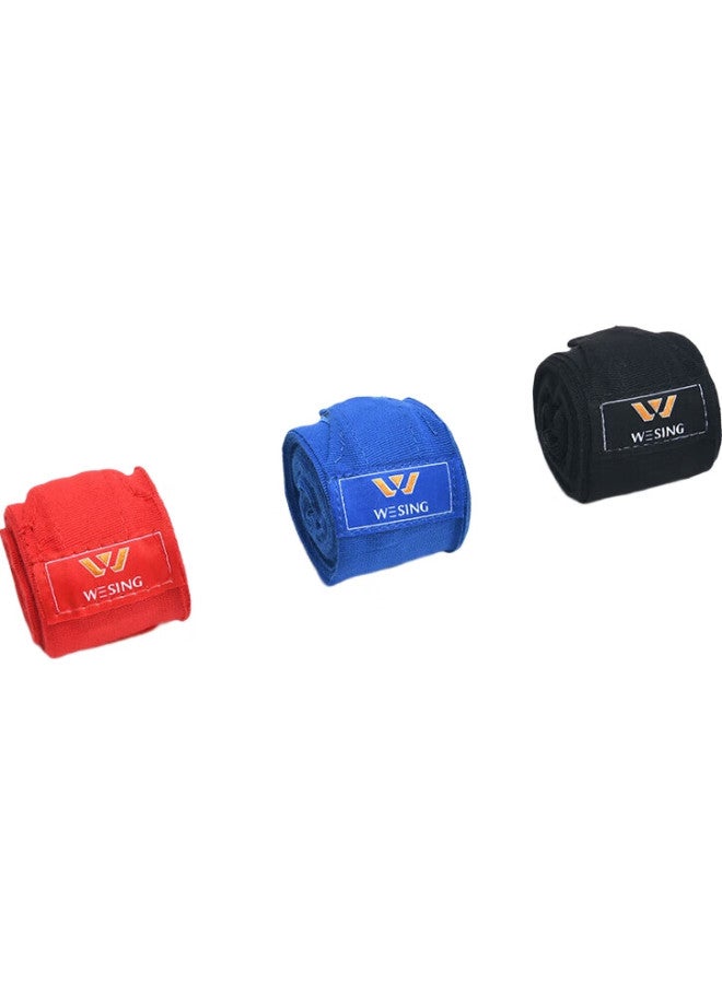 Nine Day Mountain Jiurishan Boxing Hand Wraps, Boxing Gloves Wraps, Sanda Fighting Muay Thai Hand Wraps, Hand Binding Straps [Blue 3-Meter Elastic Cotton] - Image 2