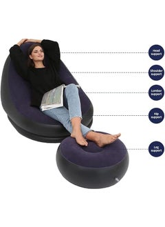 Carryze Carryze Inflatable Chair Footstool with Household Air Pump Transform Your Indoor and Outdoor Spaces with This Inflatable Chai  - Image 3