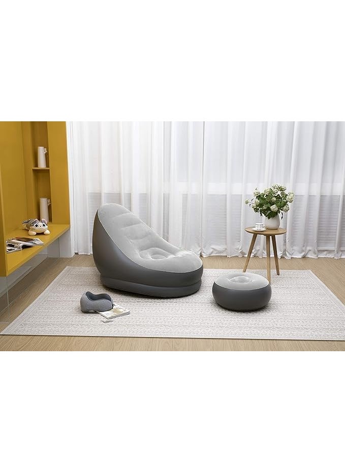 Carryze - Carryze Inflatable Chair Footstool with Household Air Pump Transform Your Indoor and Outdoor Spaces with This Inflatable Chai - Image 1