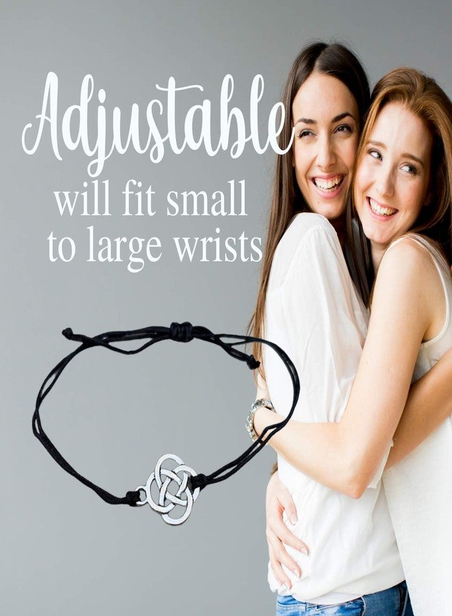 Infinity Collection Unbiological Sister Charm Bracelet, Soul Sister bracelet, Best Friend, Friendship bracelet, BFF gifts, Adjustable Best Friend Infinity Bracelets for Women, and Teens - Image 4
