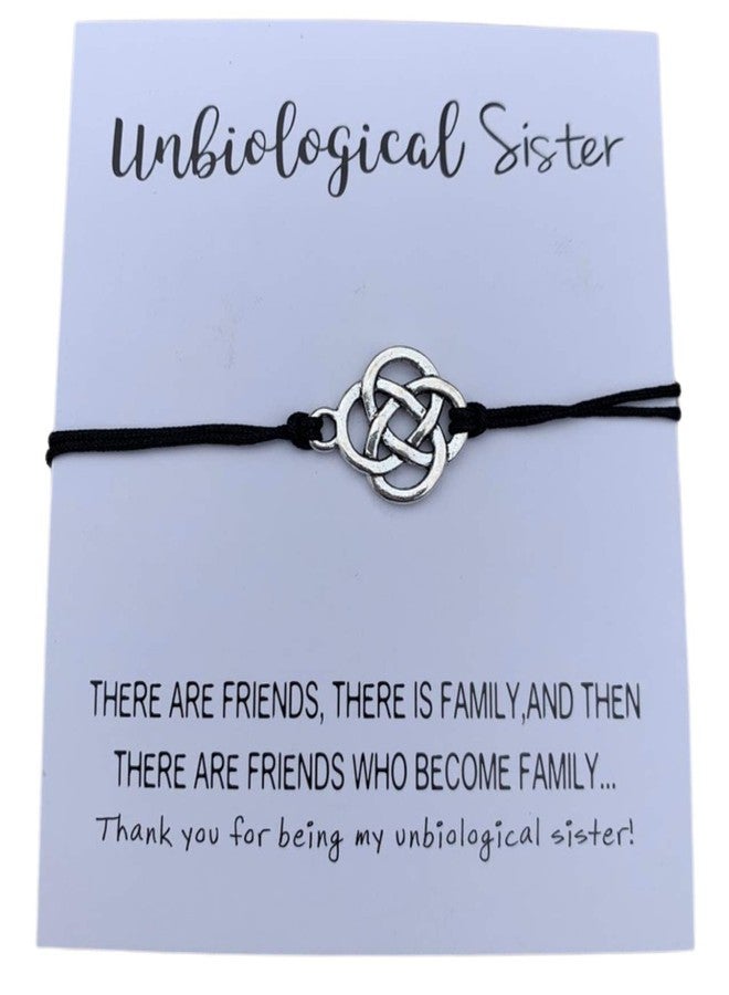 Infinity Collection Unbiological Sister Charm Bracelet, Soul Sister bracelet, Best Friend, Friendship bracelet, BFF gifts, Adjustable Best Friend Infinity Bracelets for Women, and Teens - Image 1