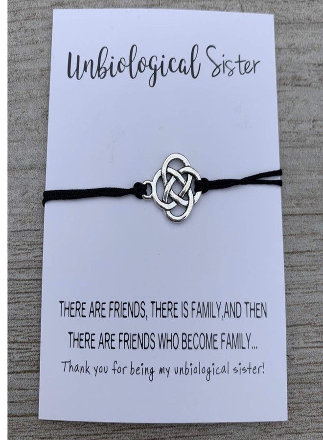 Infinity Collection Unbiological Sister Charm Bracelet, Soul Sister bracelet, Best Friend, Friendship bracelet, BFF gifts, Adjustable Best Friend Infinity Bracelets for Women, and Teens - Image 3